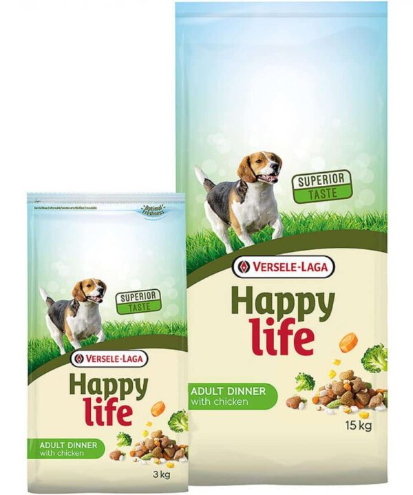 Versele laga – happy life dinner adult chicken – храна с пиле за зрели кучета