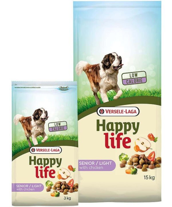 Versele laga – happy life senior light chicken – храна с пиле за възрастни кучета