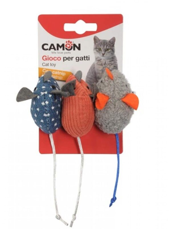 Camon играчка за котка с катнип мишки 3бр