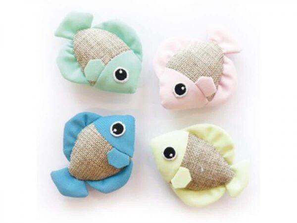 Котки - m-pets – toy fish – играчка за котка – рибка флуоресцентна 8/7см