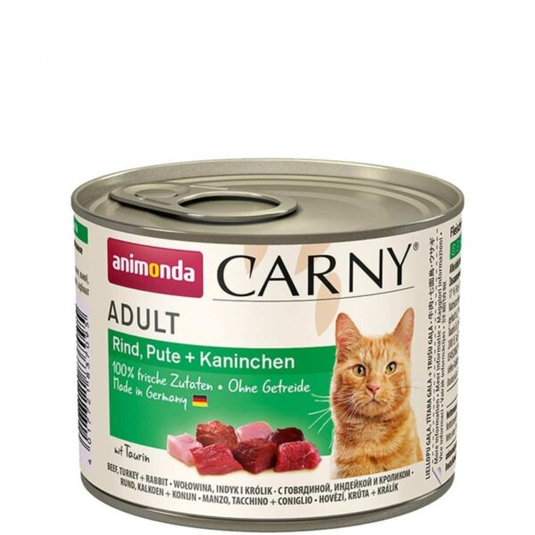 Animonda - animonda – carny adult with turkey, rabbit – консерва за котка с пуешко и заешко 6 броя х 200 гр