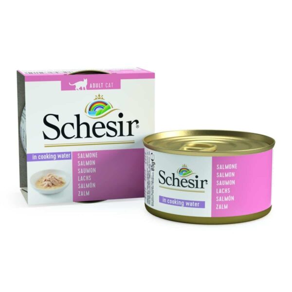 Schesir – gravy salmon – консерва за котка със сьомга в собствен сос 85 гр