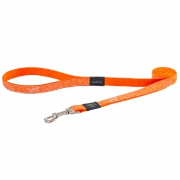 Rogz – orange doodle – повод, различни размери,s,m,l,xl