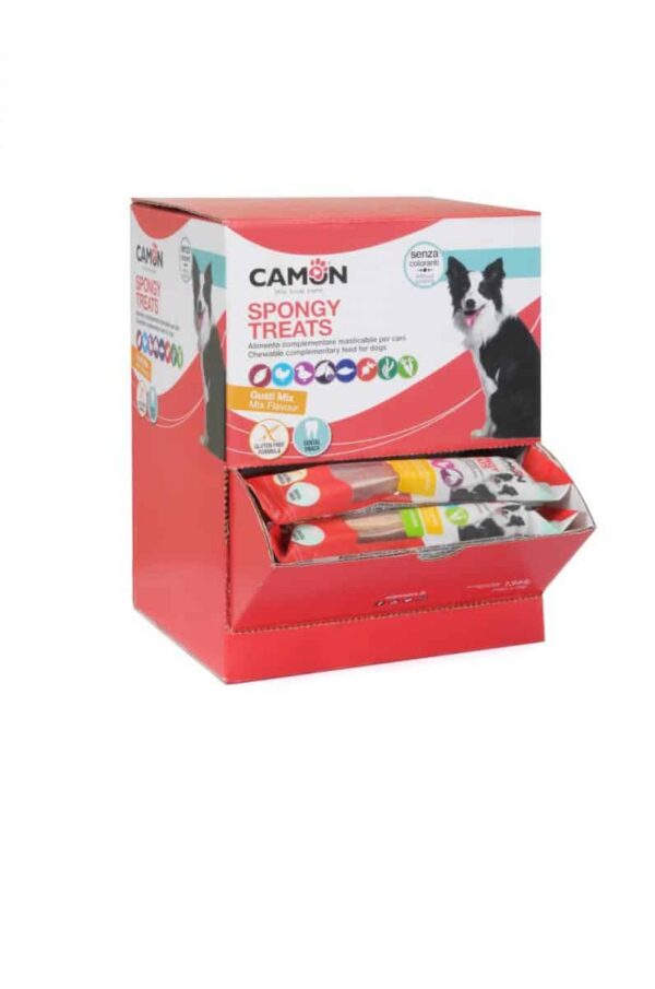Camon – spongy treats – пръчица във форма на звезда с пилешко, риба или патица 11 см