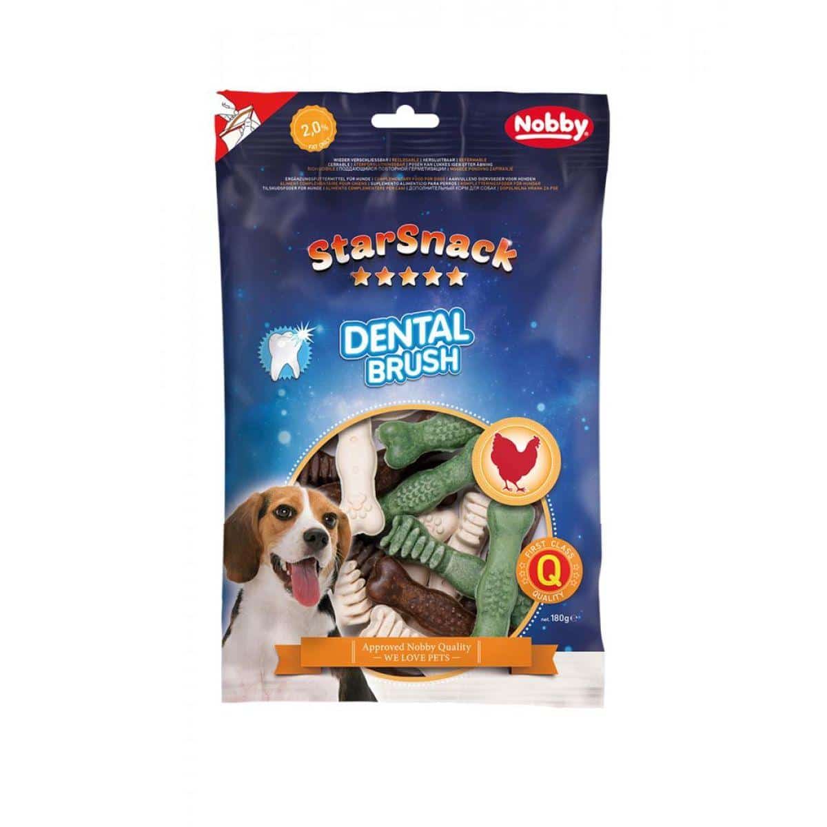 Nobby – starsnack dental brush – лакомство за висока устна хигиена 180 гр.
