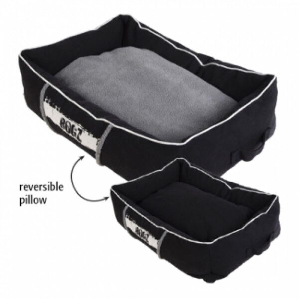 Rogz – lounge pod bed grey on black – меко легло за куче – черно