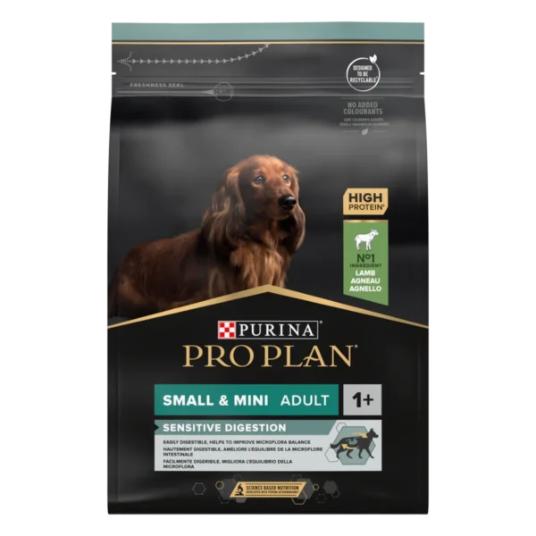 Purina pro plan adult small and mini sensitive digestions – суха храна за израснали кучета от дребни и мини породи с агне