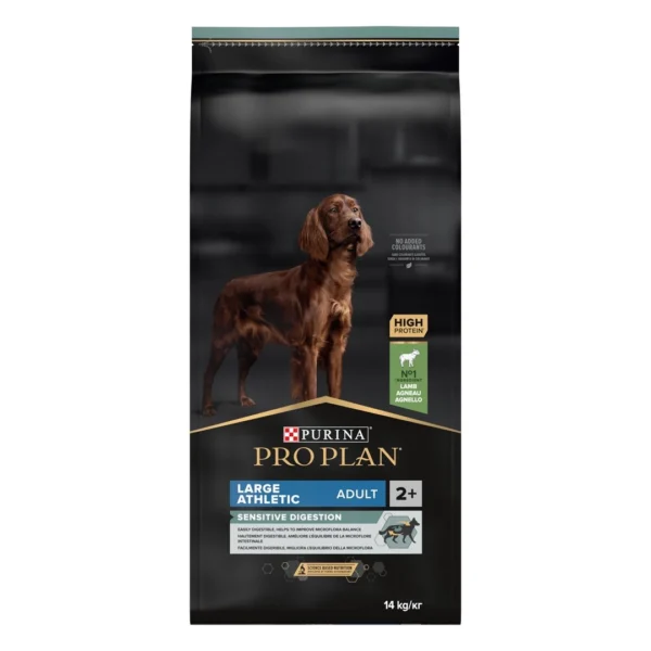 Храна за кучета - purina pro plan adult large sensitive digestion – суха храна за кучета от едри породи с агне 14кг