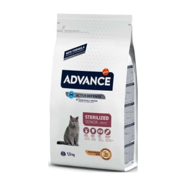Advance – sterilized senior 10+ – за котки на възраст над 10 години 1. 5 кг.