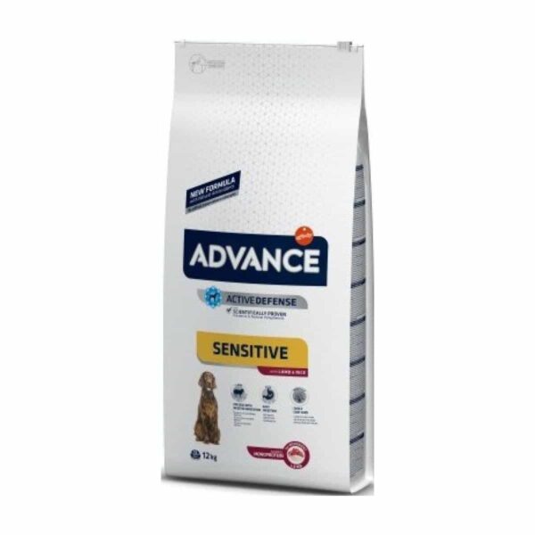 Advance – sensitive lamb & rice – суха храна за кучета с агнешко и ориз специална формула при алергии и проблеми с кожата и козината
