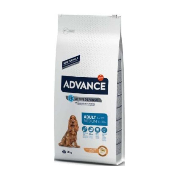 Advance – medium adult – суха храна за кучета над 12 месеца, средни породи 10-30 кг.