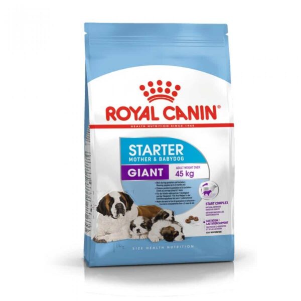 Royal canin - royal canin – giant starter – суха храна за малки кученца от гигантски породи, на възраст над 2 месеца, бременни и кърмещи кучета 15кг