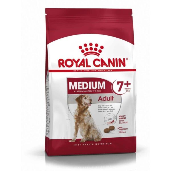 Royal canin - royal canin – medium adult 7+ – суха храна за кучета от средните породи на възраст над 7 години