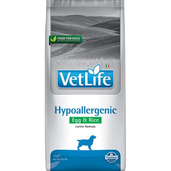 Farmina – vet life hypoallergenic egg & rice – пълноценна диетична храна за кучета при хранителни алергии с яйца и ориз