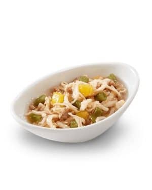 Консерви за котка - Schesir chicken with beef, mango and green beans – консерва за котка с пиле, говеждо манго и зелен боб 85гр