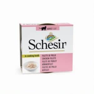Schesir broth chicken – консерва за котка с пилешки филета в бульон 70гр
