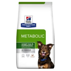 Hills – prescription diet™ metabolic with lamb&rise canine – лечебна суха храна за куче при наднормено тегло с агнешко и ориз 12кг