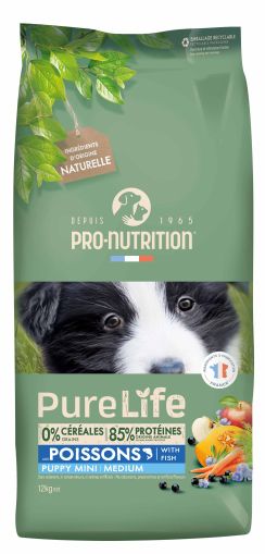 Pro-nutrition flatazor pure life puppy mini and medium - суха храна за малки кученца малки и средни породи и кучета в напреднала бременност, както и за кърмещи кучета 12 кг
