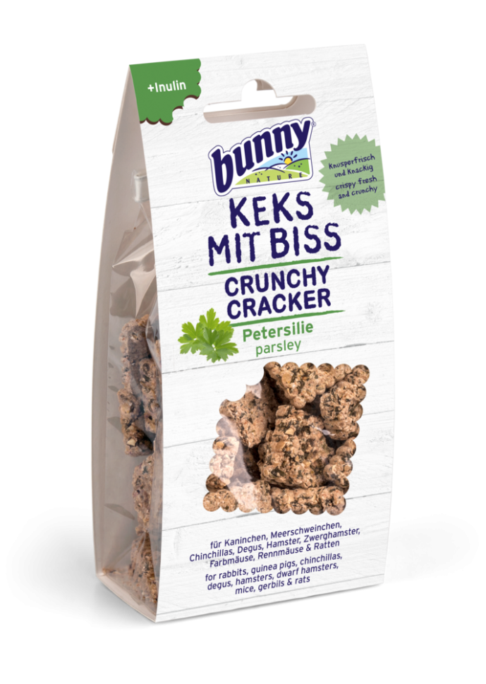 Bunny – crunchy cracker parsley – хрупкави бисквити за гризачи с магданоз 50 гр