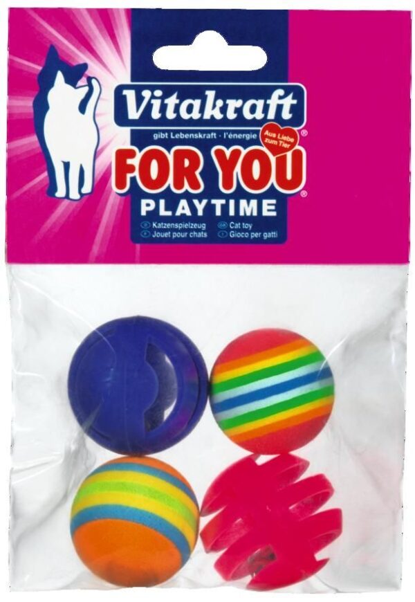 Vitakraft - vitakraft – for you – играчки за котки 2 звънчета и 2 топки