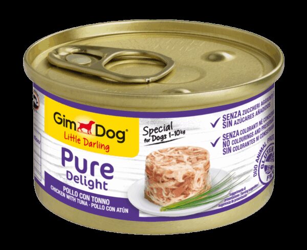 Gimborn - gimborn – gimdog pure delight – консерва за куче с пилешко месо и риба тон 100 гр