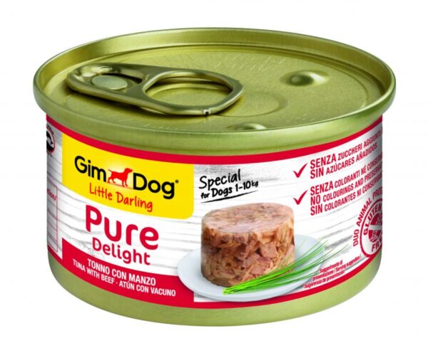 Gimborn - gimborn – gimdog pure delight – консерва за куче с риба тон и говеждо 100 гр