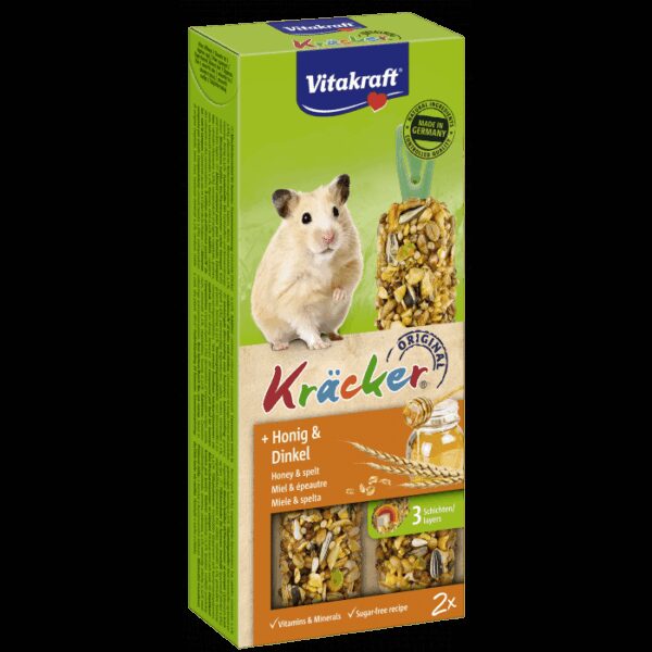 Vitakraft - vitakraft – kräcker – лакомство за хамстер крекер с мед и спелта 2 бр