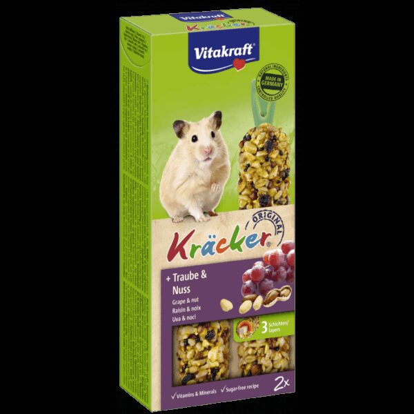 Vitakraft - vitakraft – kräcker – лакомство за хамстер крекер с грозде и ядки 2 бр