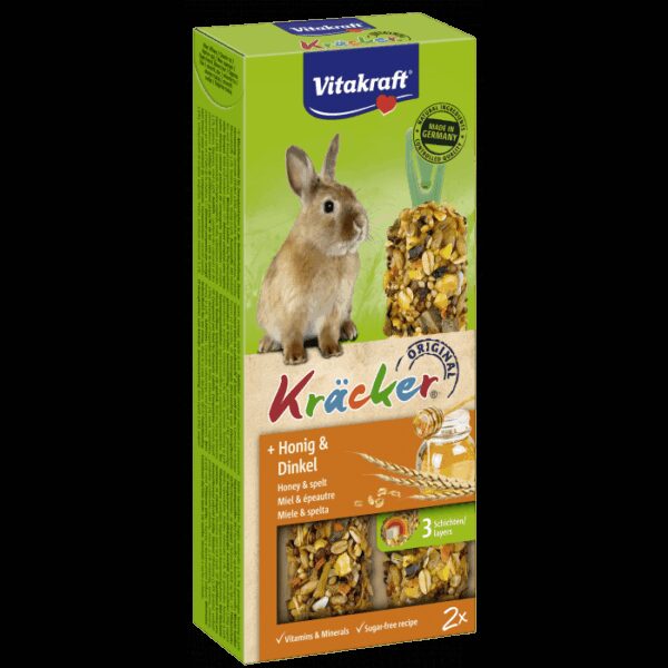 Vitakraft - vitakraft – kräcker – лакомство за заек крекер с мед и спелта 2 бр