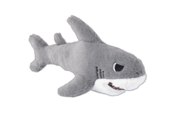 Gimborn - gimborn – gimcat sharks grey – играчка за котка плюшена акула с пищялка сив цвят