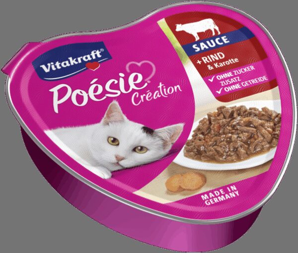 Vitakraft - vitakraft – poesie –  консерва за котка хапки в сос с говеждо месо и моркови “сърце” 85 гр
