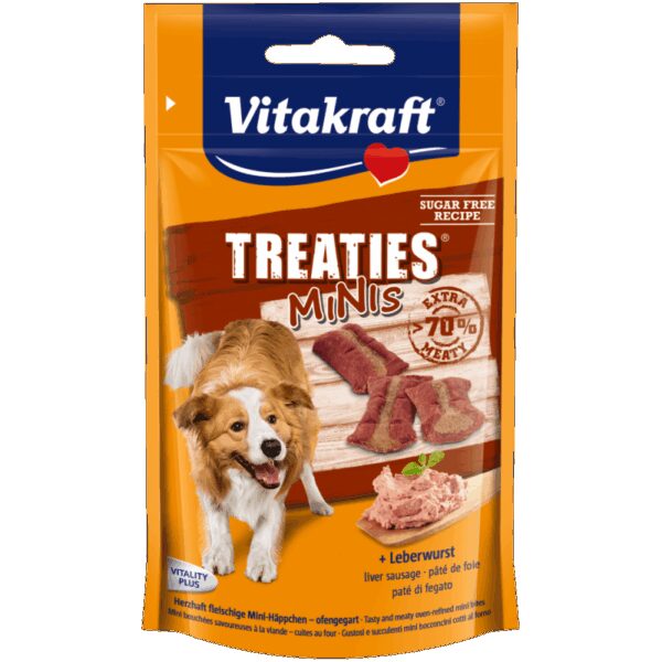 Наградки - vitakraft – сочни хапки за кучета с лебервурст над 70% месни