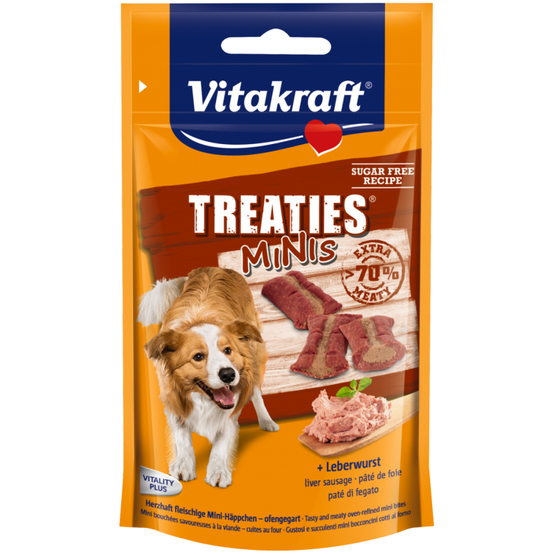 Vitakraft – сочни хапки за кучета с лебервурст над 70% месни