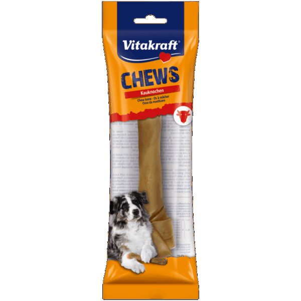 Vitakraft - vitakraft – chews – лакомства за кучета от телешка кожа кокал вързан 25 см, 1 бр.