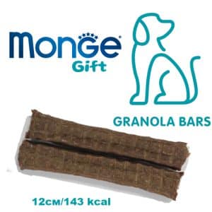 Monge - Monge – Gift Granola Bars Immunity Support – лакомство за кучета монопротеинови барчета със заешко и мандарини за подсилване на имунитета, безглутенови 120 гр