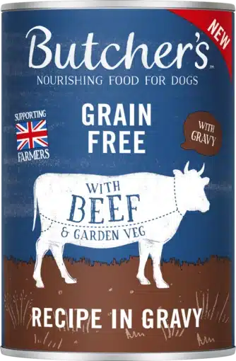 Butcher`s original gravy beef – консерва за куче с говеждо месо в сос грейви 400 гр.