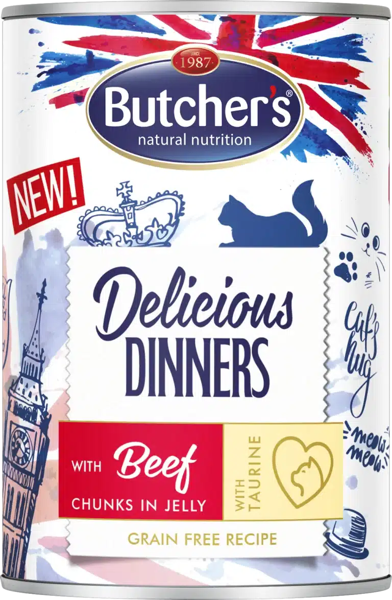 Butcher`s – delicious dinners beef cat – консерва за котка с говеждо месо 400 гр