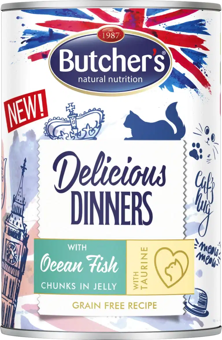 Butcher`s delicious dinners ocean fish cat – консерва за котка с месо от океанска риба 400 гр.