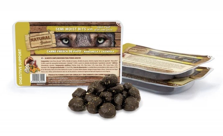Natural greatness semi moist biscuit digestive support - полувлажни лакомства за възрастни кучета с храносмилателни проблеми 35 гр