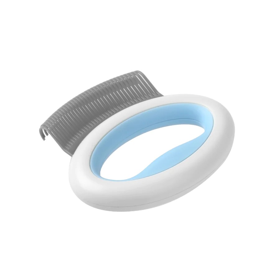 M-pets mini pet comb - мини гребен лапа за куче или котка в син цвят