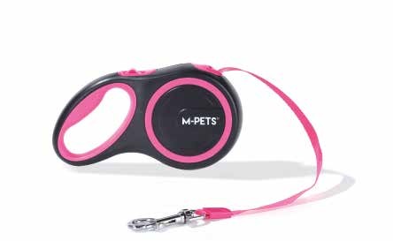M-pets liberty pink - автоматичен повод за куче свобода розов