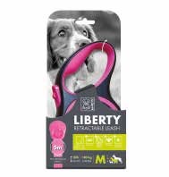 Автоматични поводи - M-pets Liberty Pink – Автоматичен повод за куче Свобода розов