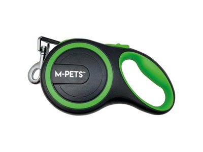 M-pets liberty green - автоматичен повод за куче свобода зелен