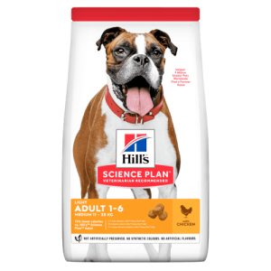 Hill`s мисия приятел завинаги - hills science plan light medium adult – суха нискокалорична храна за кучета от средните породи с тенденция за натрупване на наднормено тегло 14 кг