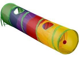 Playme a play tunnel - тунел за игра, за котка 120 / 25 см цветен