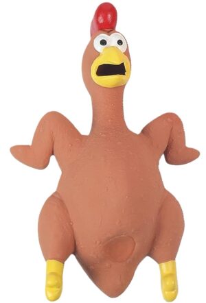 Гумени, латексови и плуващи - playme latex chicken – играчка за куче латексова кокошка 21 см