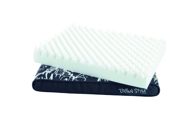 M-pets Urban style mattress – Матрак за куче в градски стил черно-бял
