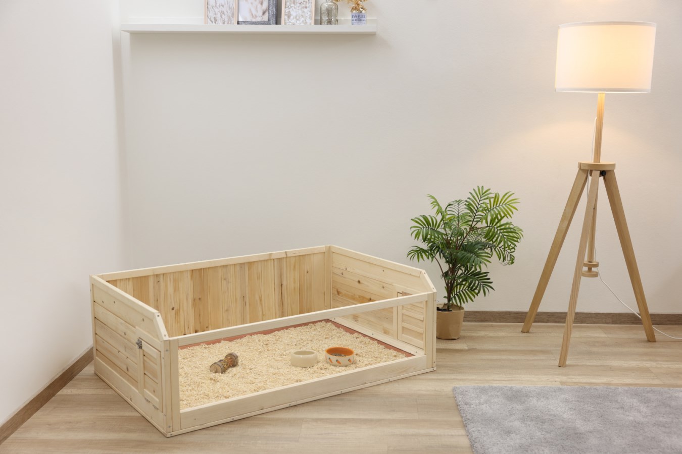 Kerbl luxury wooden home for guinea pigs - луксозен дървен дом за морски свинчета 114 / 76 / 40 см