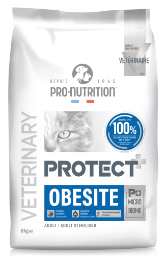 Pro-nutrition new formula protect obesite cat