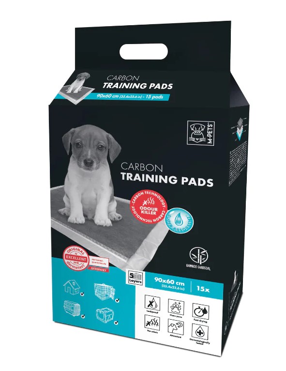 M-pets carbon training pads - подложки за кучета с активен въглен 90 х 60 см 15 бр